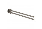 Grohe Essentials wieszak na ręcznik, podwójny - brushed hard graphite