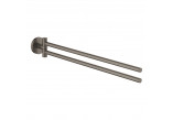 Grohe Essentials wieszak na ręcznik, podwójny - brushed hard graphite