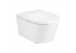 Miska WC wisząca Roca Inspira Rimless Compacto 37x48 cm biała, Supraglaze