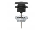 Zestaw odpływowy Grohe z korkiem typu klik-klak, do umywalek z przelewem - phantom black