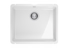 Zlewozmywak ceramiczny Franke KubusX KXK 110-51, jednokomorowy 54,5 x 45,4 cm - biały połysk
