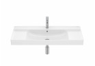Umywalka ścienna Roca Ona 100x46 cm FIineceramic, z otworem na baterie, z przelewem - biała