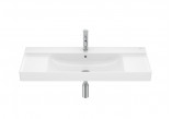 Umywalka ścienna Roca Ona 100x46 cm FIineceramic, z otworem na baterie, z przelewem - biała