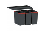 Sortownik odpadów Franke Easy Sort 600-2-2, z pokrywą, z 4 pojemnikiami
