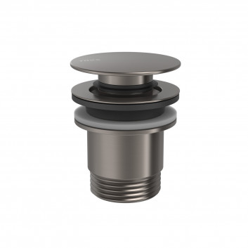 Odpływ umywalkowy Tres, click-clack, 63mm, 24-K złoto matowe