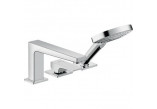Bateria nawannowo-prysznicowa Hansgrohe Metropol 3-otworowa chrom 