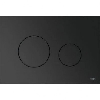 Przycisk spłukujący TECEloop do WC - szkło czarne, Przyciski czarne
