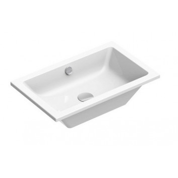 Umywalka nablatowa Catalano Zero 70x35 cm - biały połysk