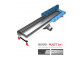 Odpływ liniowy, pełny zestaw, Wiper New Premium, 600mm, wzór Pure (do wklejenia płytki), wykończenie szlif