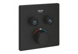 Bateria termostatyczna Grohtherm SmartControl do obsługi dwóch wyjść wody - phantom black