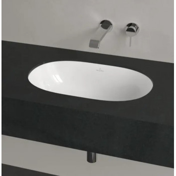 Umywalka Villeroy & Boch O.Novo, podblatowa, Biały Alpin Ceramicplus, 530x320 mm, z przelewem- sanitbuy.pl