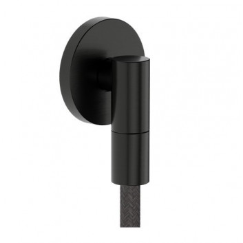 Przyłącze węża Hansgrohe FixFit S z uchwytem - brąz szczotkowany