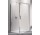 Drzwi obrotowe Novellini Lunes G 84-90 cm, profil srebrny, szkło przeźroczyste 