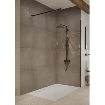 Ścianka boczna Huppe Pure Elegance Walk-In z ruchomym segmentem Prawa 100cm Anti Plaque 