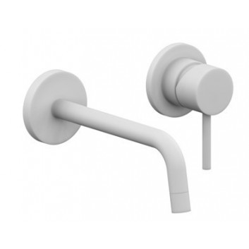 Bateria umywalkowa podtynkowa, zintegrowana, Paffoni Rubinetterie Light - Stal szczotkowana