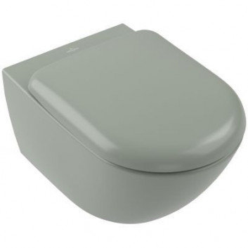 Miska podwieszana WC Villeroy&Boch Antao, 56x37 cm, bez kołnierza, Almond CeramicPlus