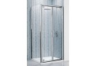 Drzwi składane Novellini Lunes B 60-66 cm, profil chrom, szkło przeźroczyste 