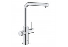 Bateria kuchenna Grohe Blue Pure Minta filtrująca z wyciąganą wylewką - chrom