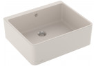 Zlew ceramiczny Villeroy & Boch Farmhouse 60 X, jednokomorowy, 595 x 500 mm z CeramicPlus - Crema