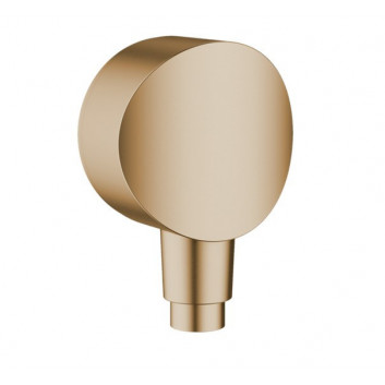 Przyłącze kątowe Hansgrohe Fixfit S ze złączem z tworzywa, złoty optyczny polerowany