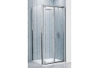 Drzwi składane Novellini Lunes B 96-102 cm, profil chrom, szkło przeźroczyste 