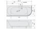 Wanna narożna 145x145x50cm Polysan FLOSS, biała