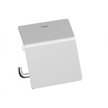 Uchwyt na papier toaletowy Hansgrohe AddStoris z półką - chrom