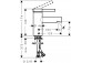 Bateria umywalkowa Hansgrohe Zesis S jednouchwytowa 70 CoolStart z kompletem odpływowym Push-Open - chrom
