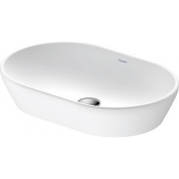 Umywalka stawiana na blat Duravit D-Neo, 40cm, okrągła, bez przelewu, bez otworu na baterię, biała