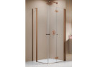 Kabina prysznicowa Radaway Nes Brushed Copper H-KDD II 90, część lewa, drzwi 900x2000mm - szkło przejrzyste, profil miedź szczotkowany