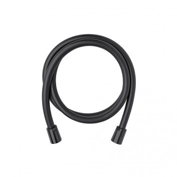 Słuchawka prysznicowa Demm, 1-funkcyjna, okrągła, czarny mat