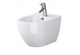 Bidet zawieszany Cersanit Zen 50x35,5cm, z ukrytym montażem, z wybitym otworem na baterie - biały