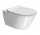 Zestaw GSI Kube X miska WC wisząca 55x36 cm + deska wolnoopadająca + mocowania - biała