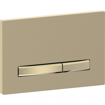 Przycisk uruchamiający Geberit Sigma21, spłukiwanie dwudzielne, szkło, biały/czerwone złoto