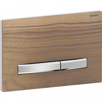 Przycisk uruchamiający Geberit Sigma50, spłukiwanie dwudzielne - kolor metalu mosiądz