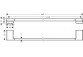 Wieszak na ręcznik Hansgrohe AddStoris 64,8 cm - brąz szczotkowany