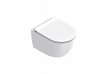 Zestaw Catalano Sfera muszla WC wisząca 50x35 cm Silentech z deską WC wolnoopadającą i z mocowaniami - biały mat