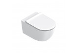 Zestaw Catalano Sfera muszla WC wisząca 55x35 cm Silentech z deską WC wolnoopadającą i z mocowaniami - biały mat
