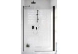 Drzwi prysznicowe do wnęki Radaway Nes 8 Black DWS 90, prawe, szkło przejrzyste, 900x2000mm, czarny profil