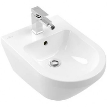 Bidet wiszący Villeroy&Boch Antao, 56x37 cm, z jednym otworem, z powłoką CeramicPlus - biały