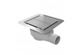 Odpływ punktowy Wiper WP Invisible (zestaw) 12x12 cm, syfon Drop 35 - szlif