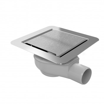 Odpływ liniowy, pełny zestaw, Wiper New MCR, 600mm, wykończenie silver mat