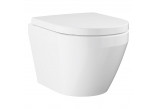 Miska WC wisząca Grohe Euro Ceramika 36x49 cm, kompaktowa z deską wolnoopadającą - biel alpejska