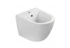 Bidet wiszący Emporia Nox 48,5x36 cm, z otworem na baterię, z przelewem - biały połysk
