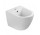Bidet wiszący Emporia Nox 48,5x36 cm, z otworem na baterię, z przelewem - biały połysk