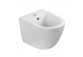 Miska wc wisząca Emporia Nox 49×37 cm, bezrantową, z deską wolnoopadająca Slim - biały połysk