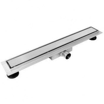 Odpływ liniowy podłogowy Balneo Duplex Black 80 cm, dwustronny, niski 52 mm - czarny
