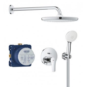 Podtynkowy zestaw prysznicowy z deszczownicą Tempesta 250 Cube, Grohe Groheterm, chrom