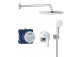 Podtynkowy zestaw prysznicowy z deszczownicą Tempesta 250 Cube, Grohe Groheterm, chrom