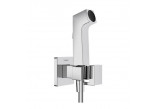 Bidetowa główka prysznicowa Hansgrohe Bidette 1jet E EcoSmart z mieszaczem, uchwytem i wężem prysznicowym 125 cm - chrom